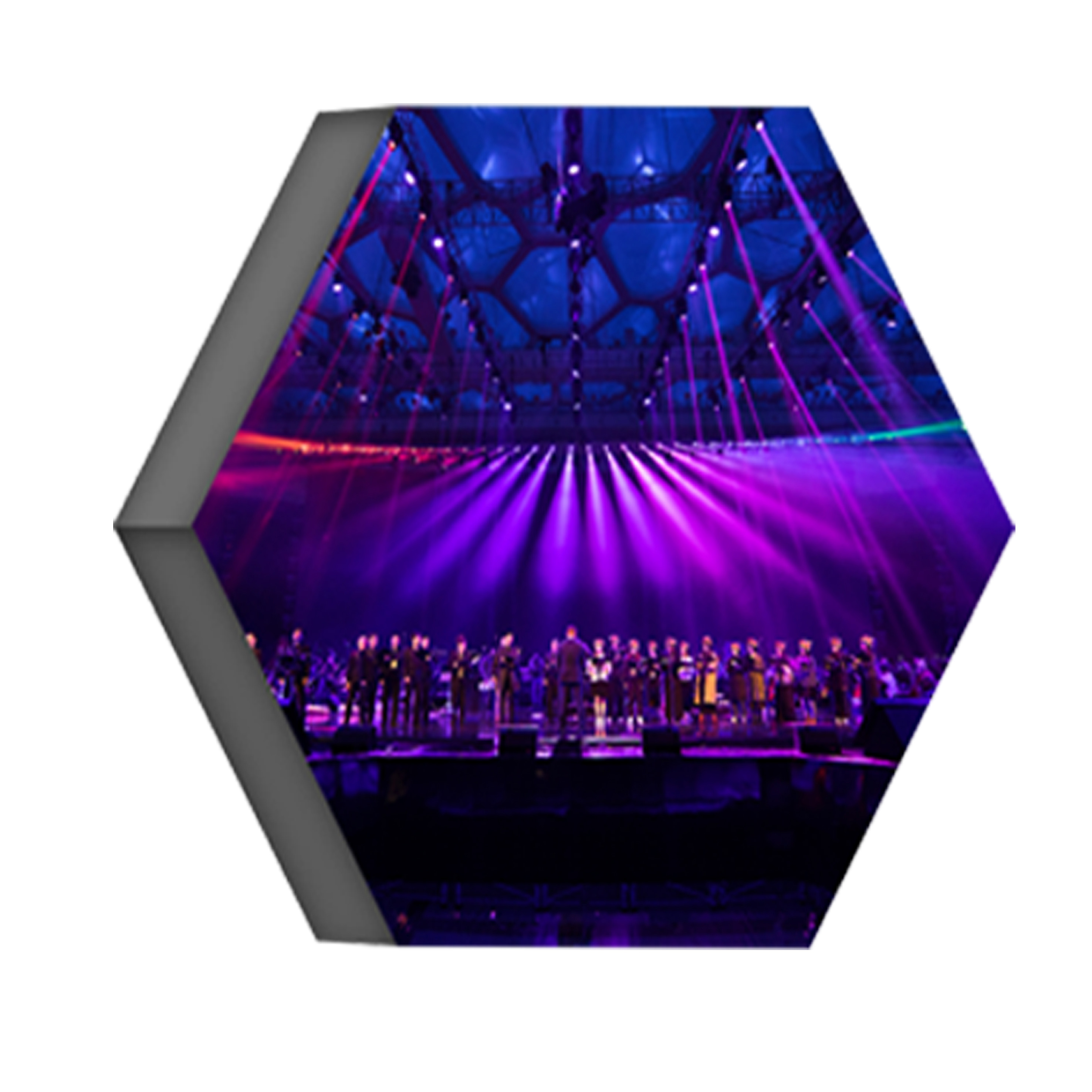 High-quality custom led screens Hexagon Flexible Business | ZHANXIN